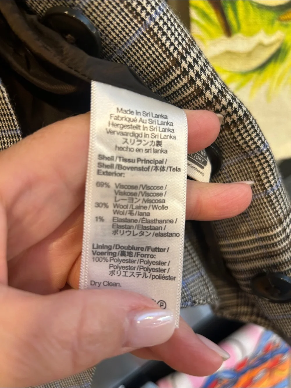 Madewell Plaid Wool Viscose Vest Small NWOT